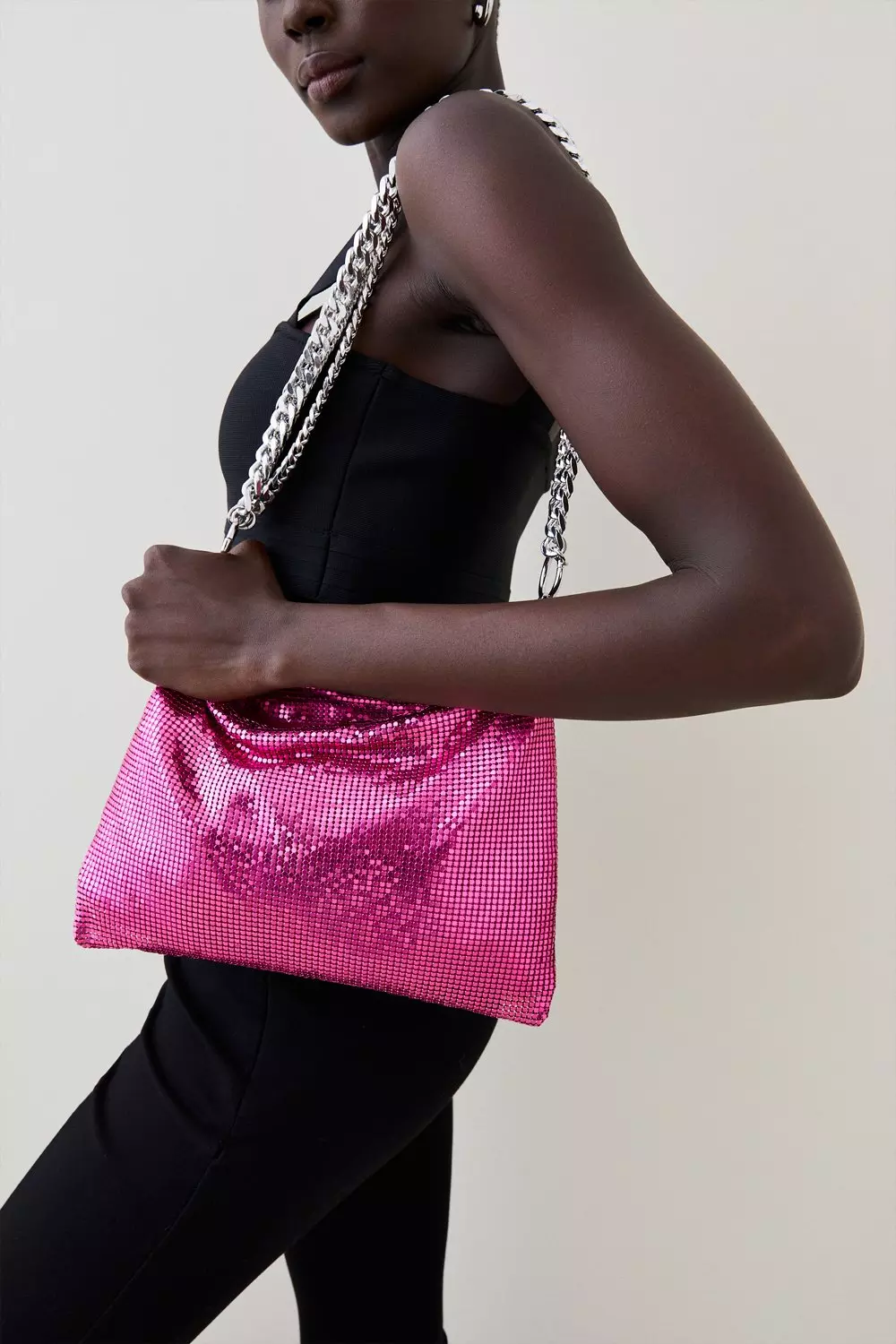 ★CARLYN★ MAY DOT BAG CARLYN 24SS Lane Bag -CHARCOAL, Tote Bag, Shoulder Bag